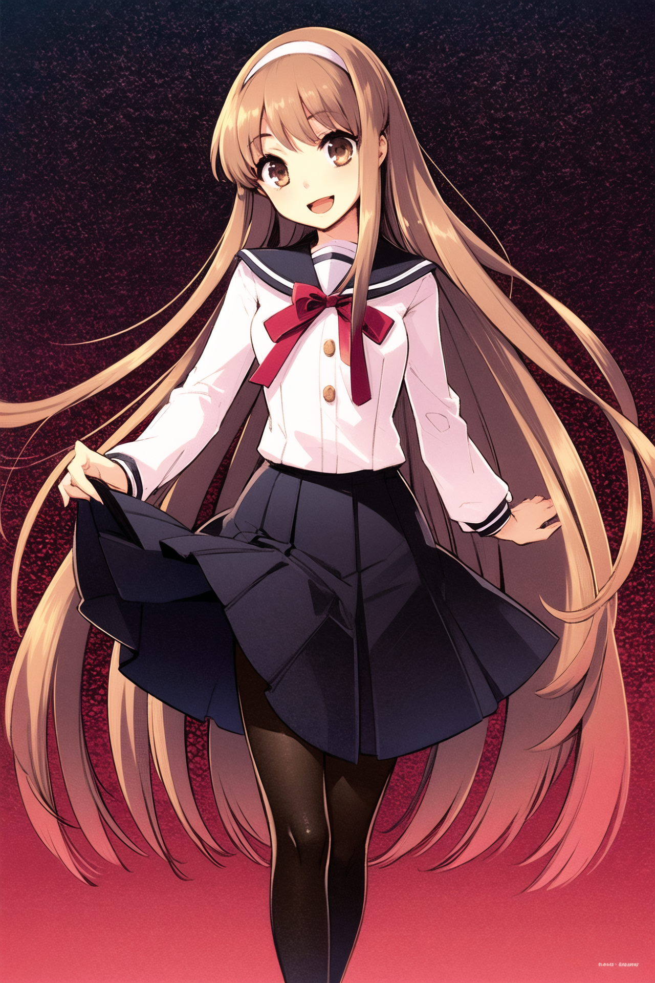 05469-1652050381-1girl, solo, school uniform, pantyhose, long hair, hairband, brown hair, very long hair, black pantyhose, puppet, skirt, open mo.png